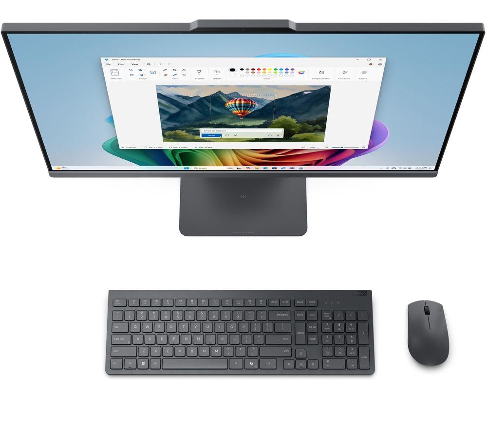 LENOVO IdeaCentre AIO 27” All‑in‑One PC – AMD Ryzen 5, 1 TB SSD, Luna Grey