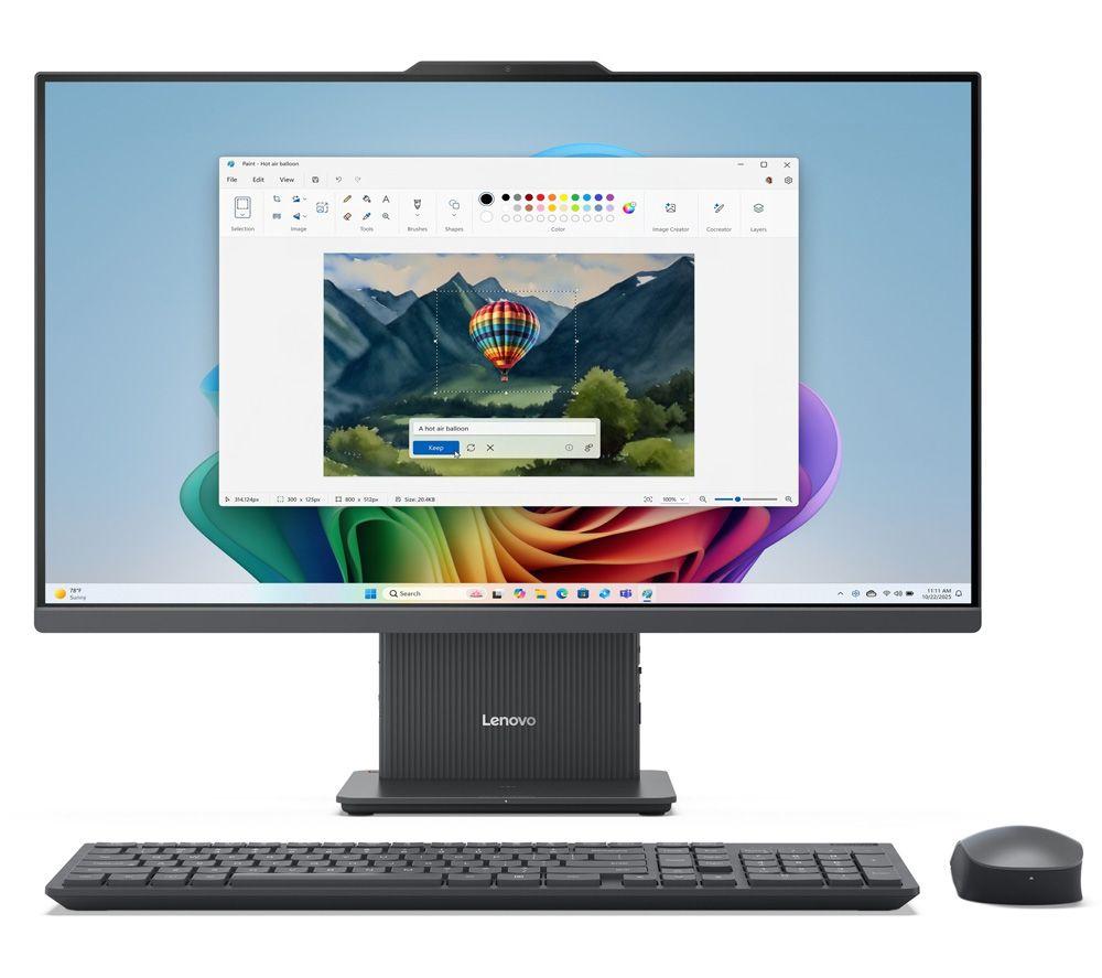 LENOVO IdeaCentre AIO 27” All‑in‑One PC – AMD Ryzen 5, 1 TB SSD, Luna Grey