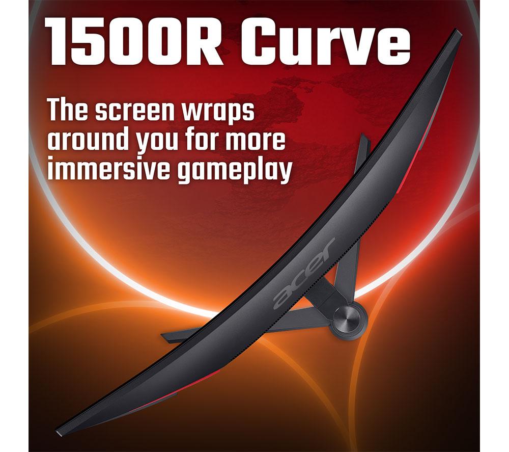 ACER Nitro XZ34CURW0 Ultra Wide Quad HD 34" Curved VA LCD Gaming Monitor – Schwarz