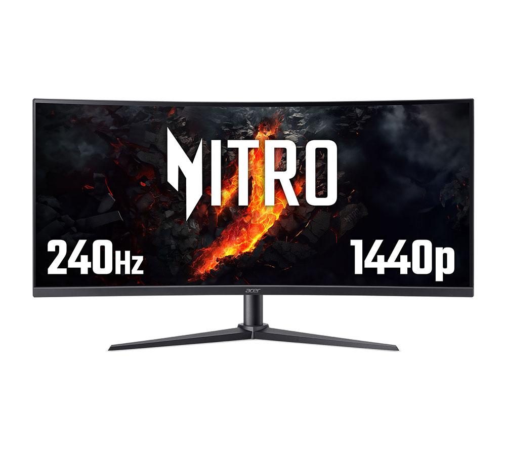ACER Nitro XZ34CURW0 Ultra Wide Quad HD 34" Curved VA LCD Gaming Monitor - Black