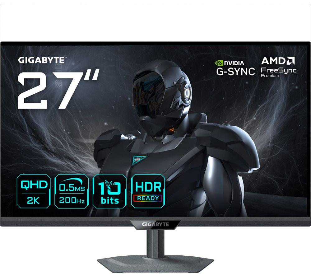 GIGABYTE G27Q20 Quad HD 27" IPS LCD Gaming Monitor - Black