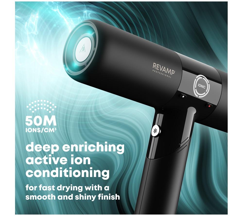 REVAMP Enigma Revelation Hair Dryer – Black