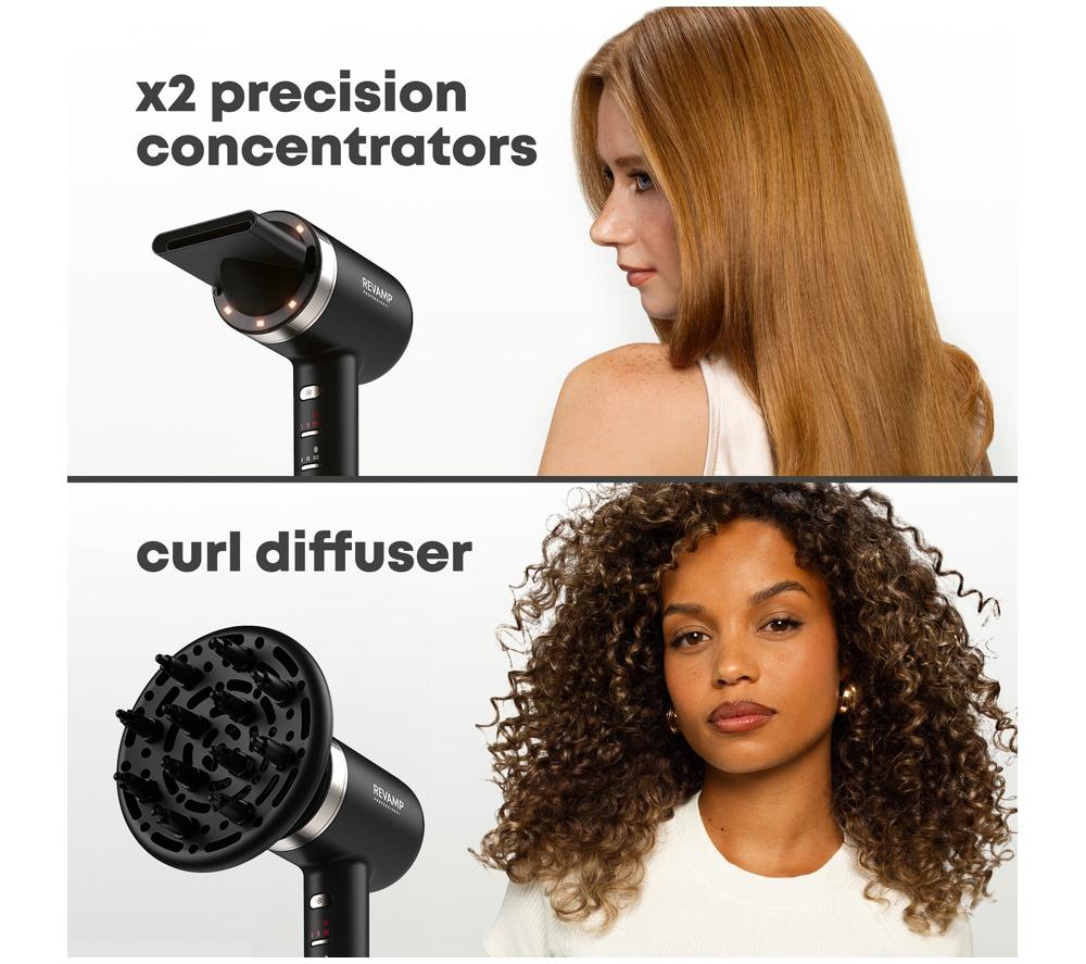 REVAMP Tri-Care Infrared Ionic Hair Dryer - Black