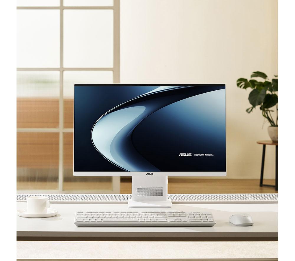 ASUS VM441QA PC Todo en Uno de 23,8" - Snapdragon X, 512 GB SSD, Blanco