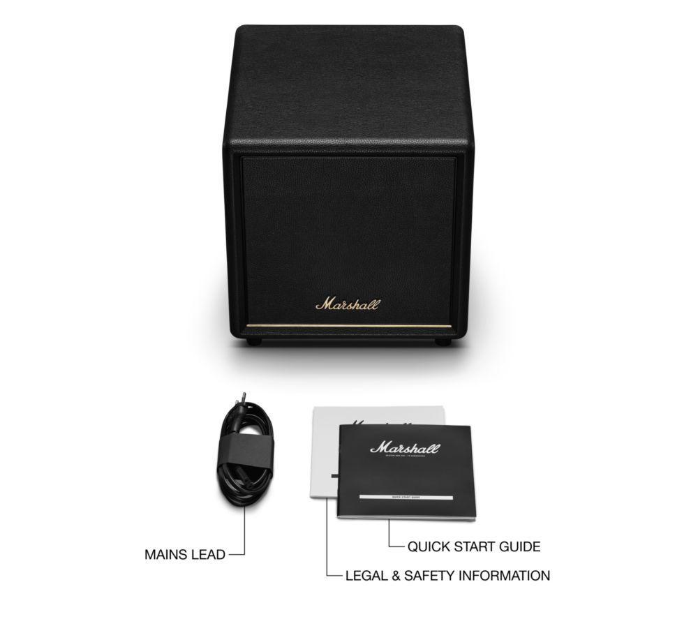 Barra de Sonido Todo en Uno MARSHALL Heston 120 5.1.2 y Subwoofer Inalámbrico 200
