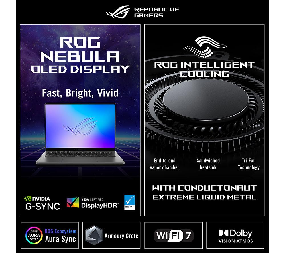 ASUS ROG Zephyrus Duo 16" 2 in 1 Laptop - Intel® Core™ Ultra 9, 2 TB SSD, Stellar Grey
