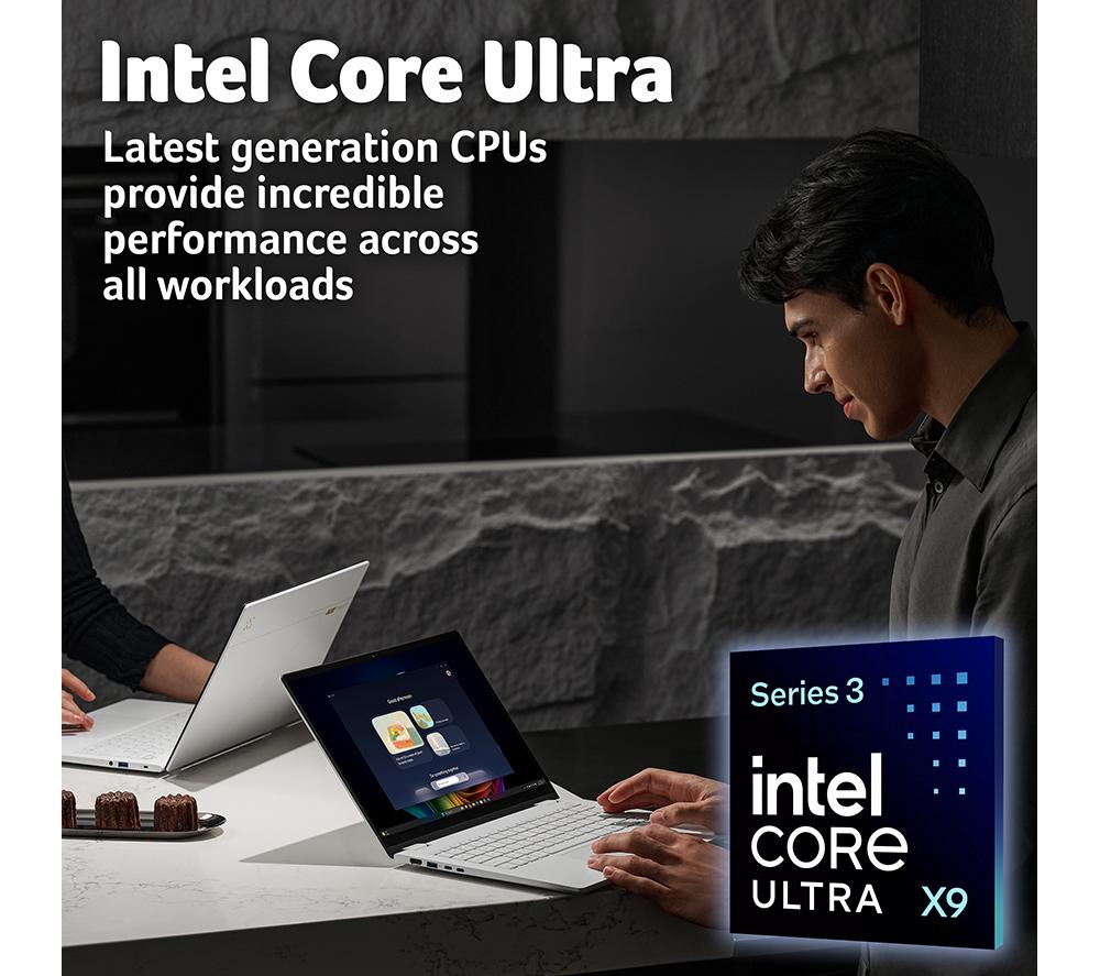 Portátil ACER Swift 16 AI de 16", Copilot+ PC - Intel® Core™ Ultra X9, 1 TB SSD, Gris