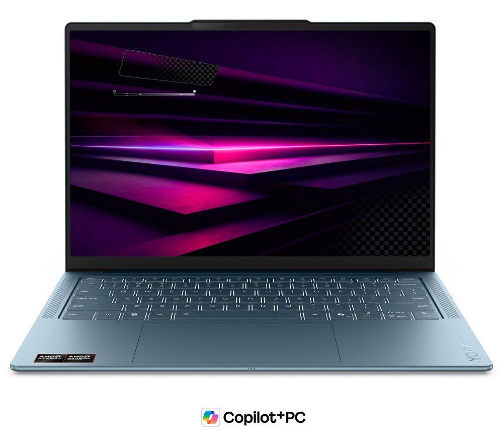LENOVO Yoga Slim 7 14" Laptop, Copilot+ PC - AMD Ryzen AI 7, 1 TB SSD, Teal