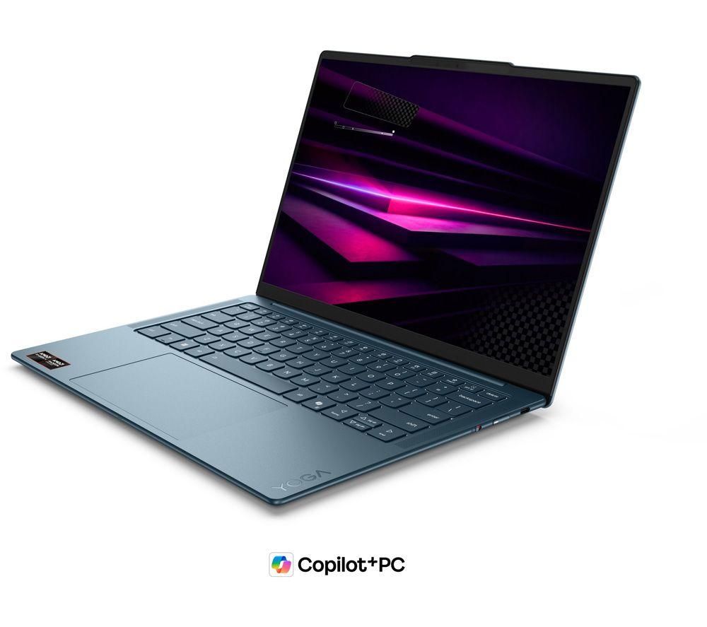 LENOVO Yoga Slim 7 14" Laptop, Copilot+ PC - AMD Ryzen AI 7, 1 TB SSD, Teal