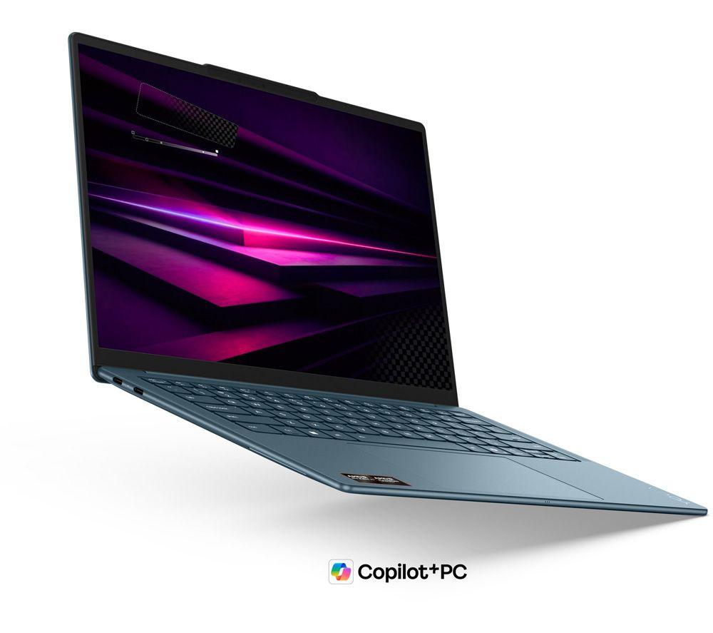 LENOVO Yoga Slim 7 14" Laptop, Copilot+ PC - AMD Ryzen AI 7, 1 TB SSD, Teal