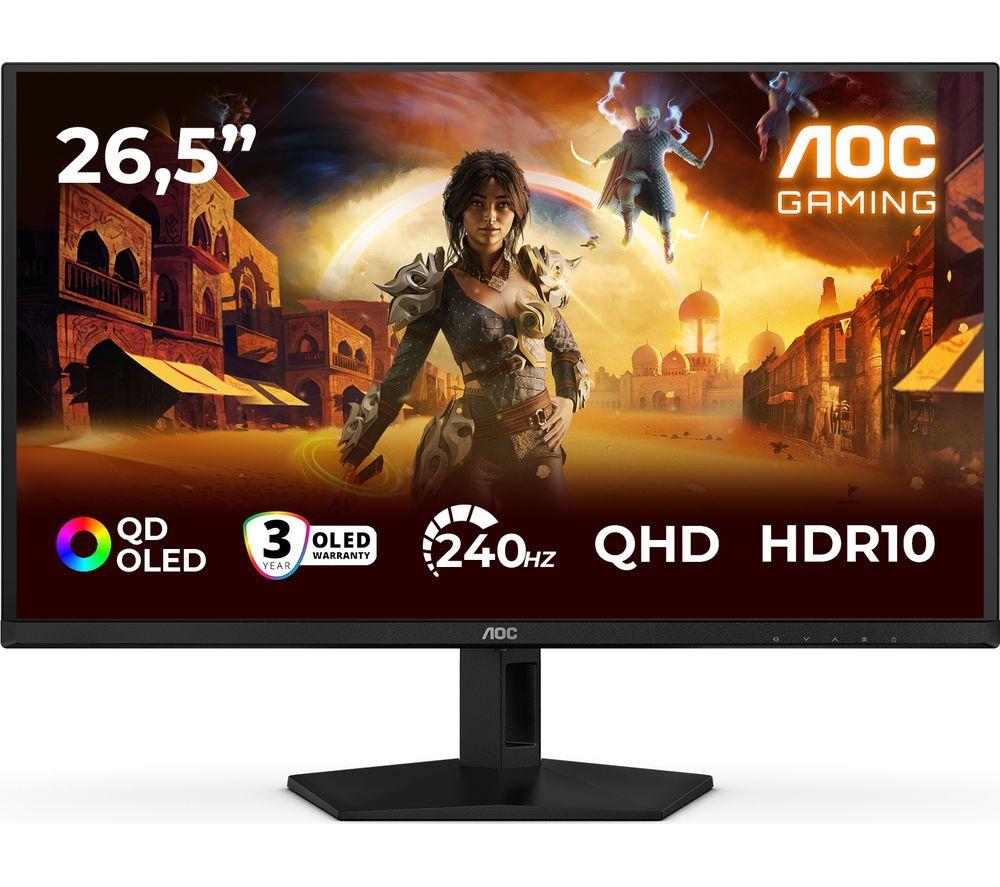 AOC Q27G41ZDF Quad HD 26.5" QD-OLED Gaming Monitor - Black