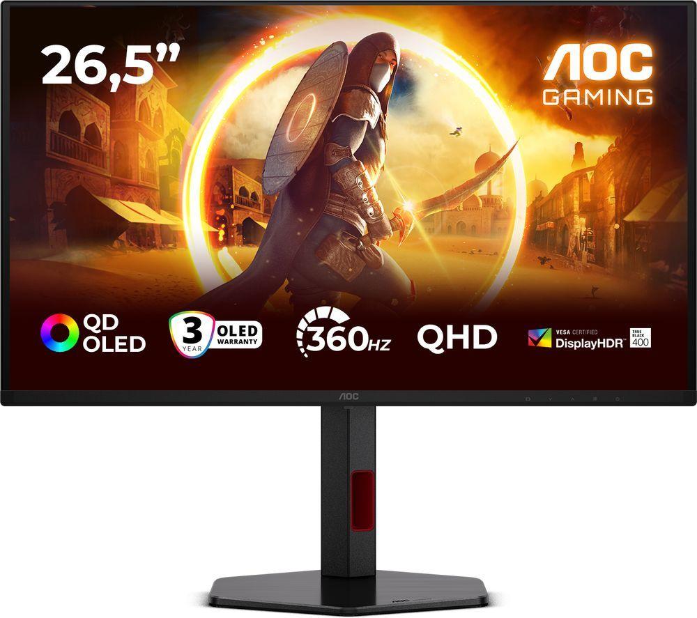 AOC Q27G4SDR Quad HD 27" QD-OLED Gaming Monitor - Black