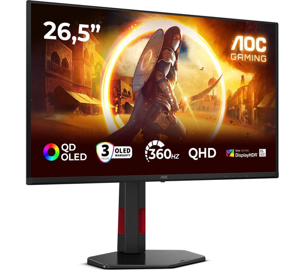 Monitor para juegos QD-OLED AOC Q27G4SDR Quad HD de 27" - Negro