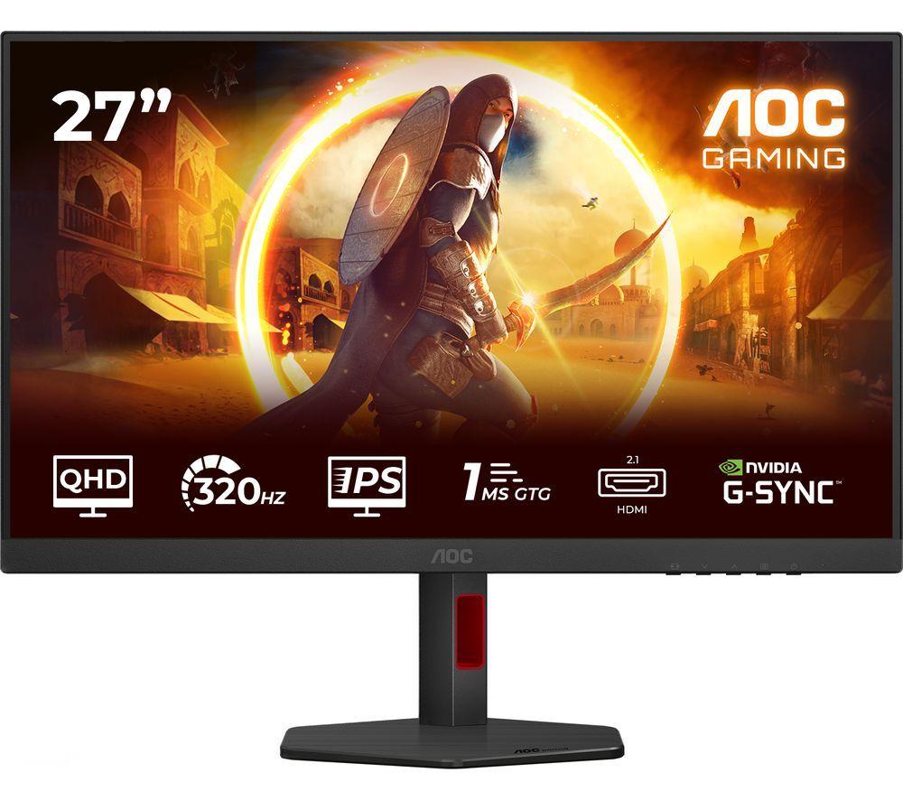 AOC Q27G4SRU Quad HD 27" IPS LCD Gaming Monitor - Black