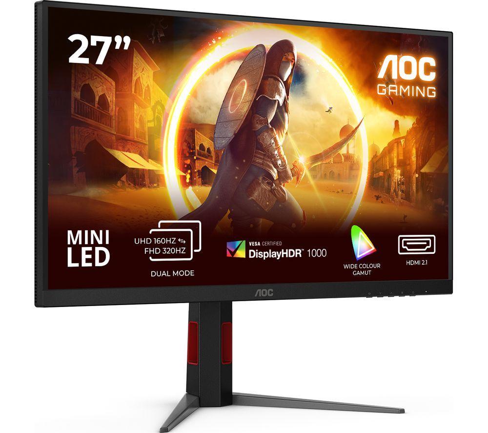 AOC U27G4XM 4K Ultra HD 27" Fast IPS Dual-Mode Gaming Monitor - Black