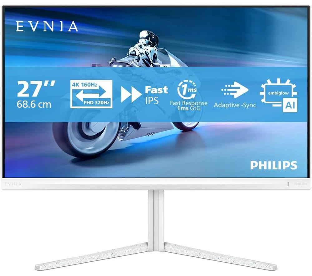 PHILIPS Evnia 5000 27M2N5901A 4K Ultra HD 27" IPS Gaming Monitor - White
