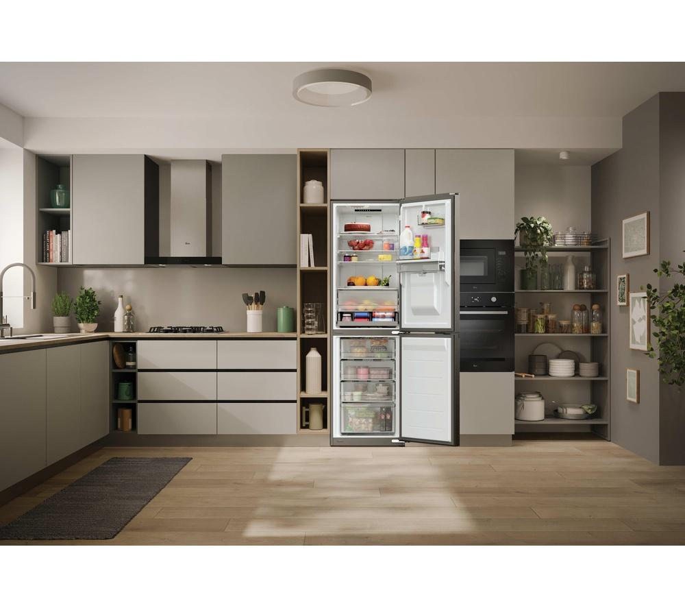 HOOVER HONCQ3T518EWXK Frigorífico Combi 50/50 - Inox