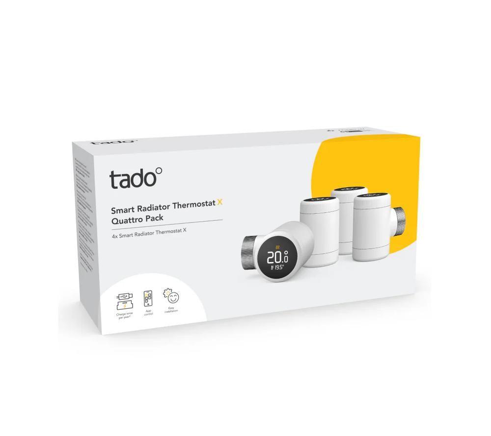 TADO Smart Radiator Thermostat X - White, Pack of 4
