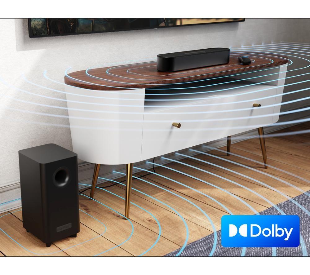 MAJORITY Bowfell Axis Dolby 2.1 140 W Wireless Sound Bar