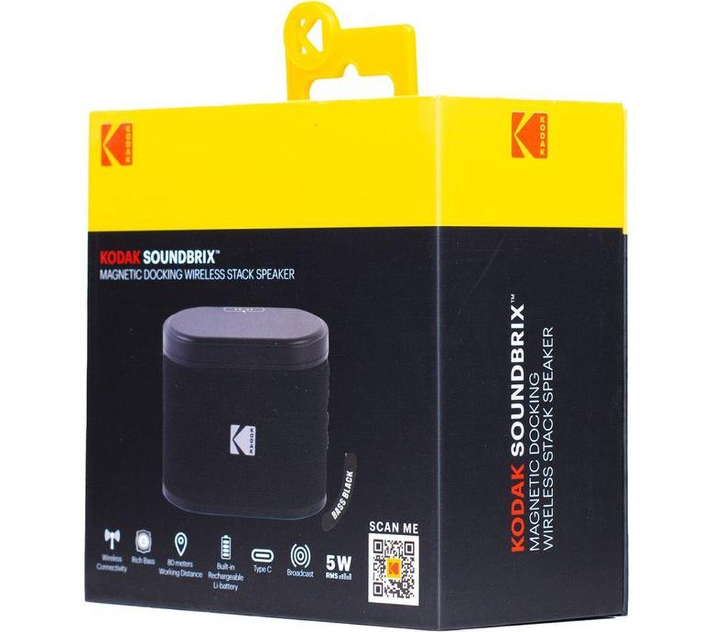 KODAK SoundBrix Portable Bluetooth Speaker - Bass Black