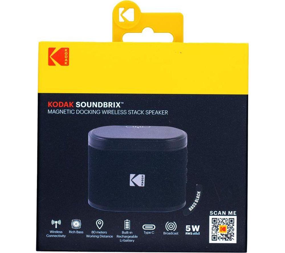 KODAK SoundBrix Portable Bluetooth Speaker - Bass Black