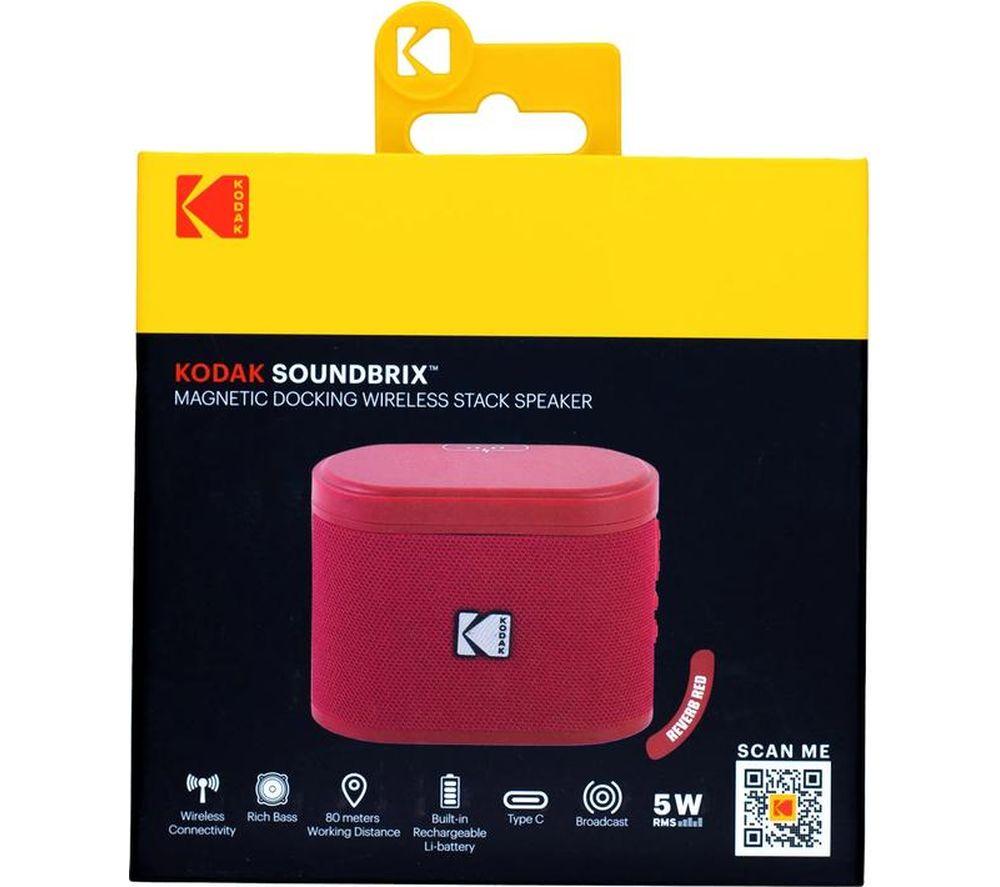 KODAK SoundBrix Portable Bluetooth Speaker - Reverb Red