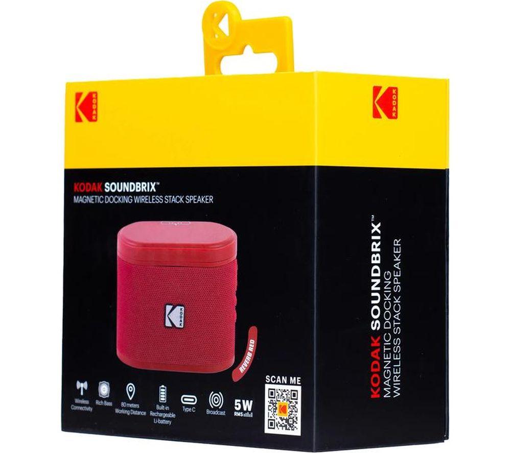 KODAK SoundBrix Portable Bluetooth Speaker - Reverb Red
