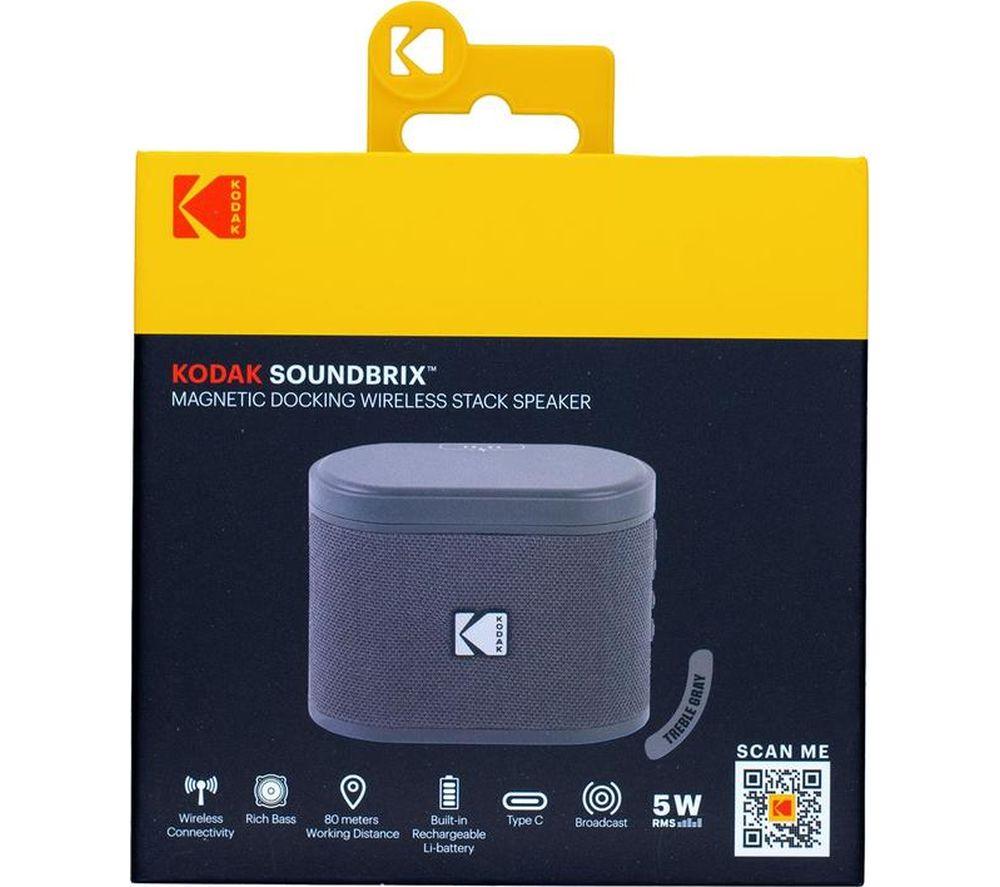 KODAK SoundBrix Portable Bluetooth Speaker - Treble Grey
