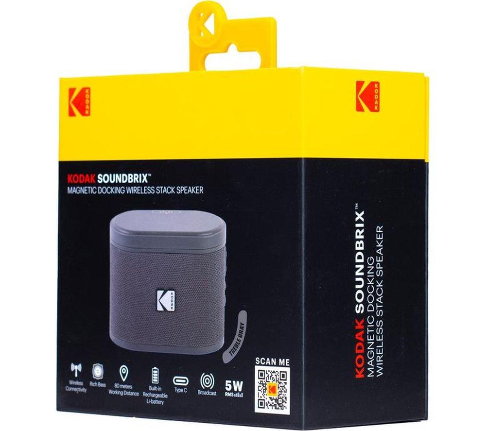 KODAK SoundBrix Portable Bluetooth Speaker - Treble Grey