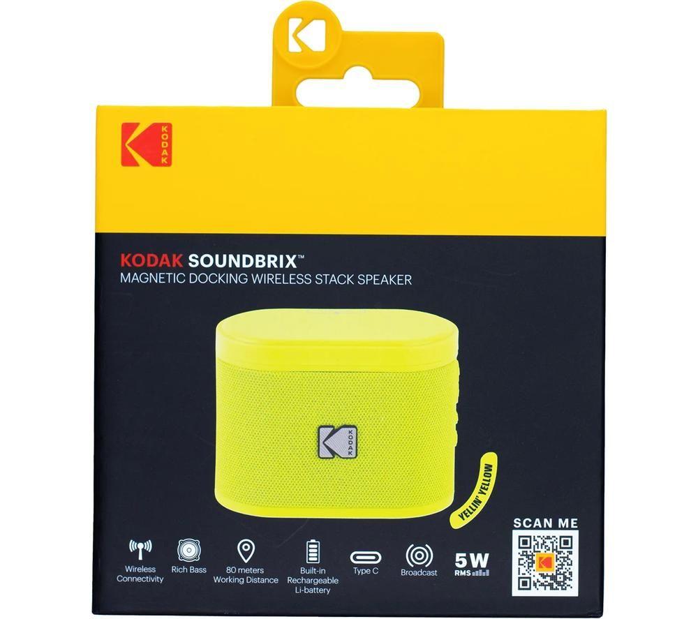 KODAK SoundBrix Portable Bluetooth Speaker - Yellin Yellow