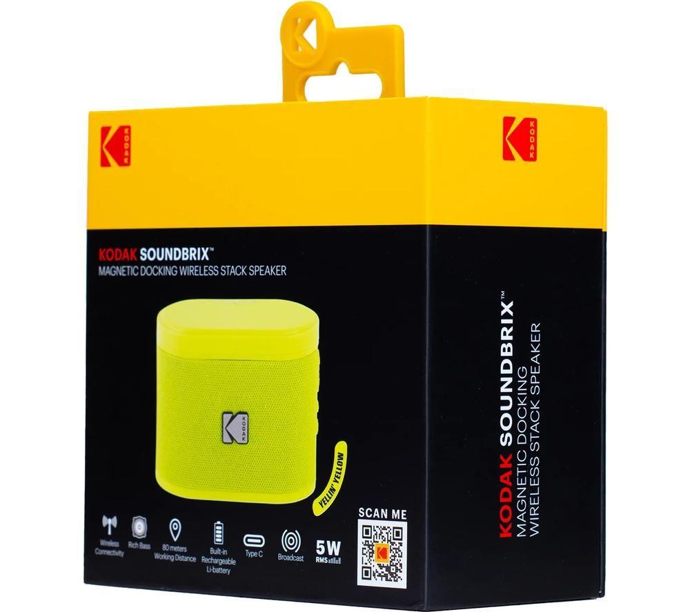 KODAK SoundBrix Portable Bluetooth Speaker - Yellin Yellow