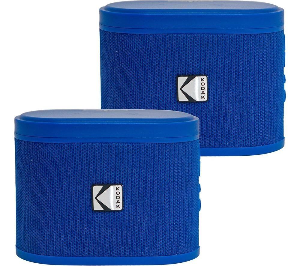 KODAK SoundBrix Portable Bluetooth Speaker - Backstage Blue, Set of 2