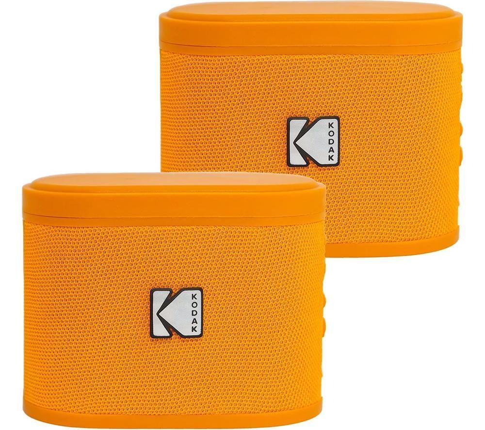 KODAK SoundBrix Portable Bluetooth Speaker - Overload Orange, Set of 2
