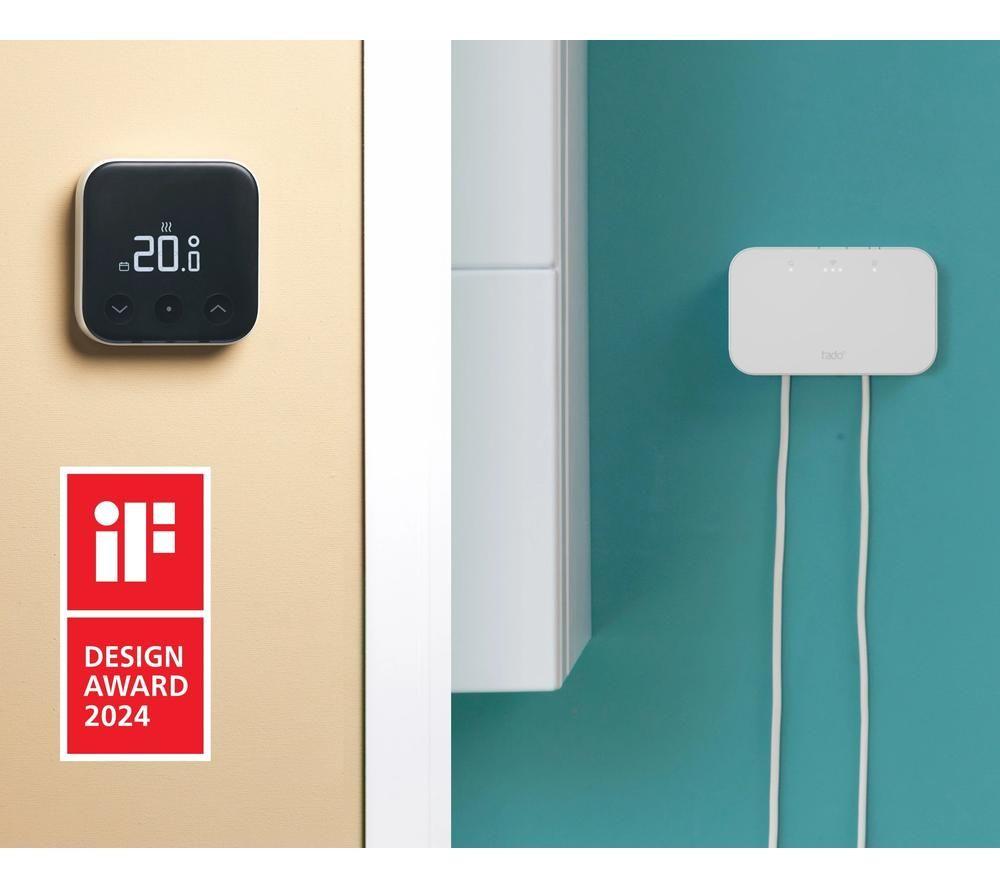 TADO Wireless Smart Thermostat X Starter Kit - Black & White