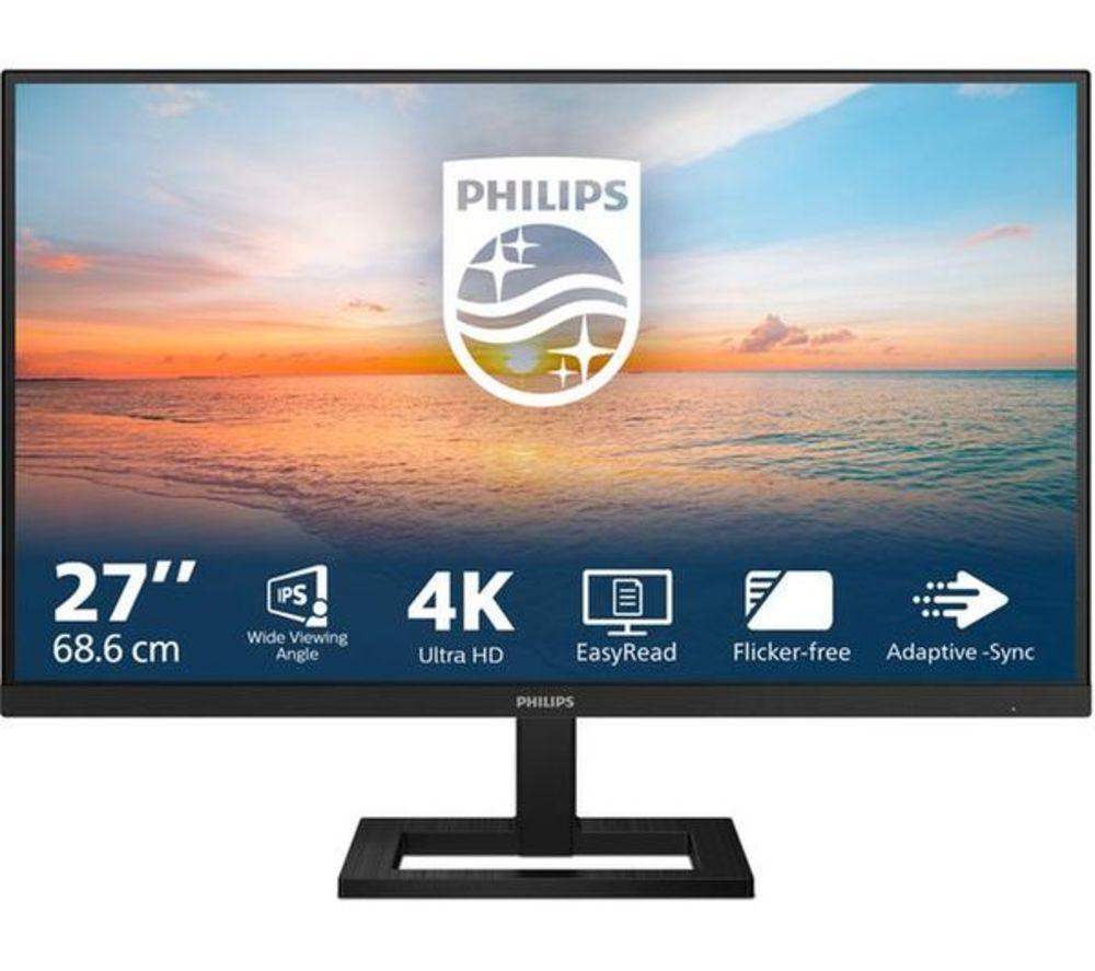 PHILIPS 27E1N1900AE/00 4K Ultra HD 27" IPS WLED Monitor - Black