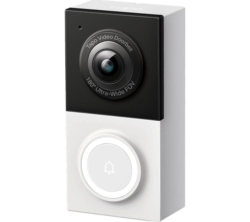 TP-LINK Tapo D130 Smarte kabelgebundene Video-Türklingel mit Gong – Schwarz & Weiß