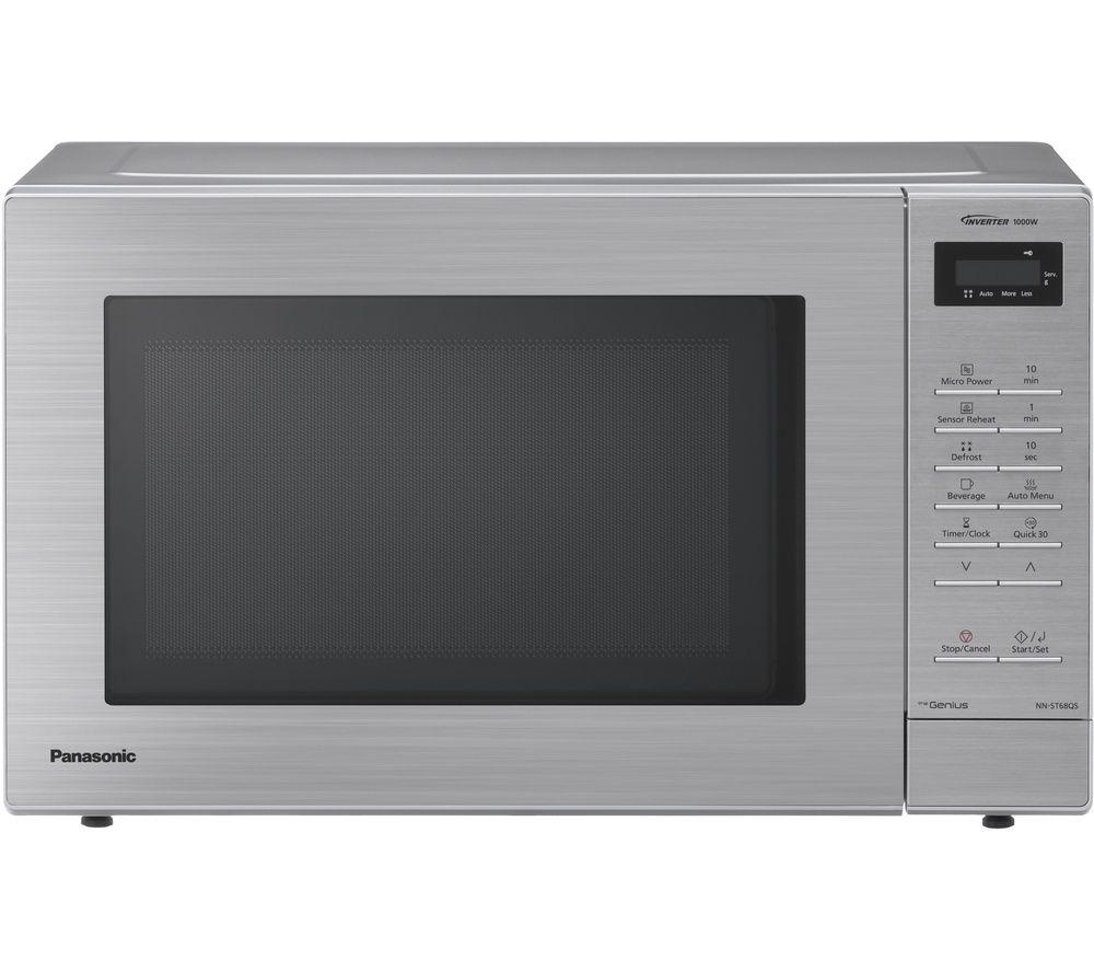PANASONIC NN-ST68QBBPQ Compact Solo Microwave - Silver