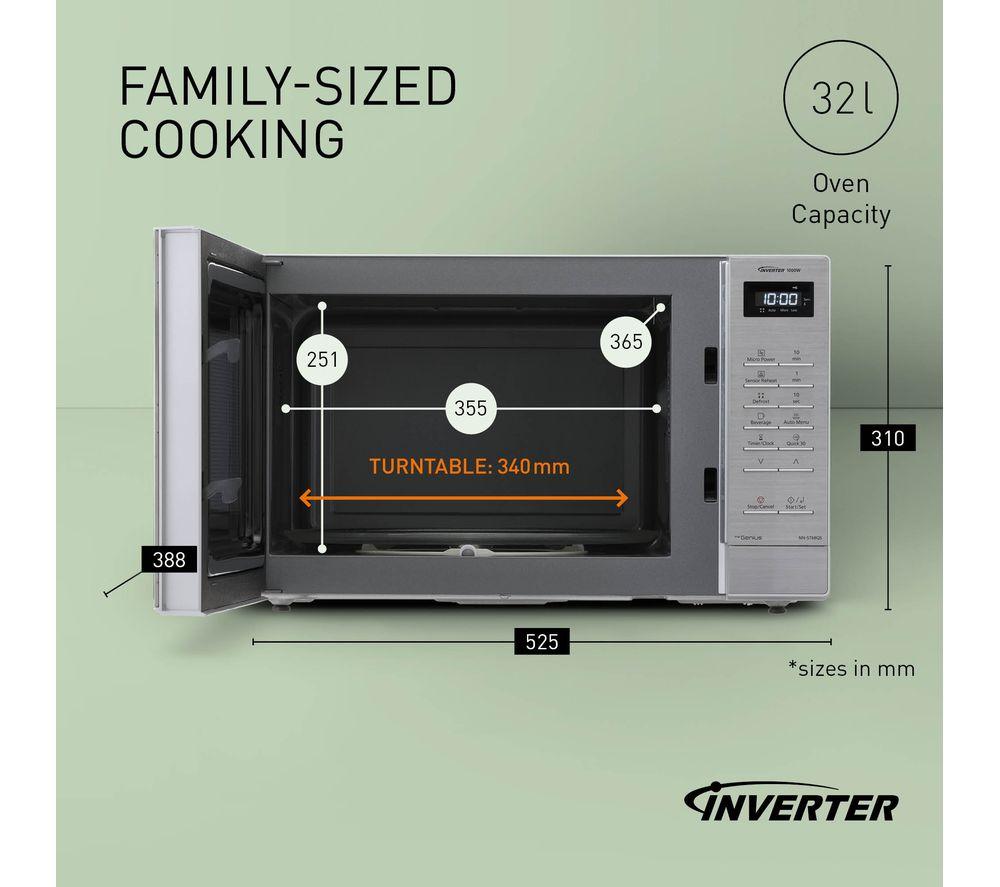 PANASONIC NN-ST68QBBPQ Microondas compacto sin grill - Plata