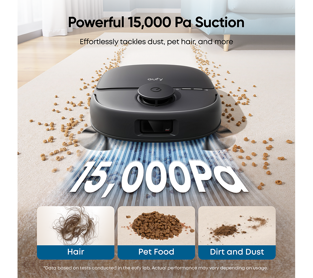 EUFY Omni C28A Robot Vacuum & Mop with All-in-One Station & Accessory Kit - Black