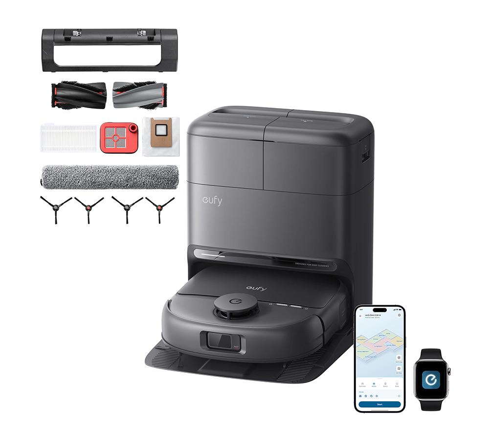 EUFY Omni C28A Robot Vacuum & Mop with All-in-One Station & Accessory Kit - Black