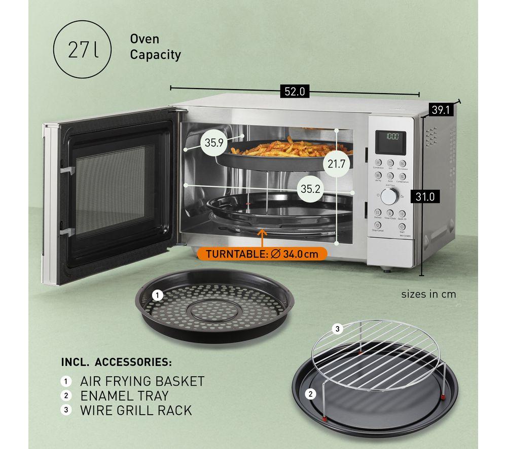PANASONIC 4-in-1 Air Fry NN-CD58RSBPQ Combination Microwave - Stainless Steel