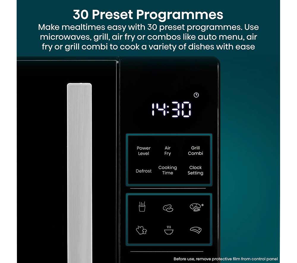 HISENSE H23MOBS5HCUK 4-in-1 Compact Air Fryer Microwave with Grill - Black