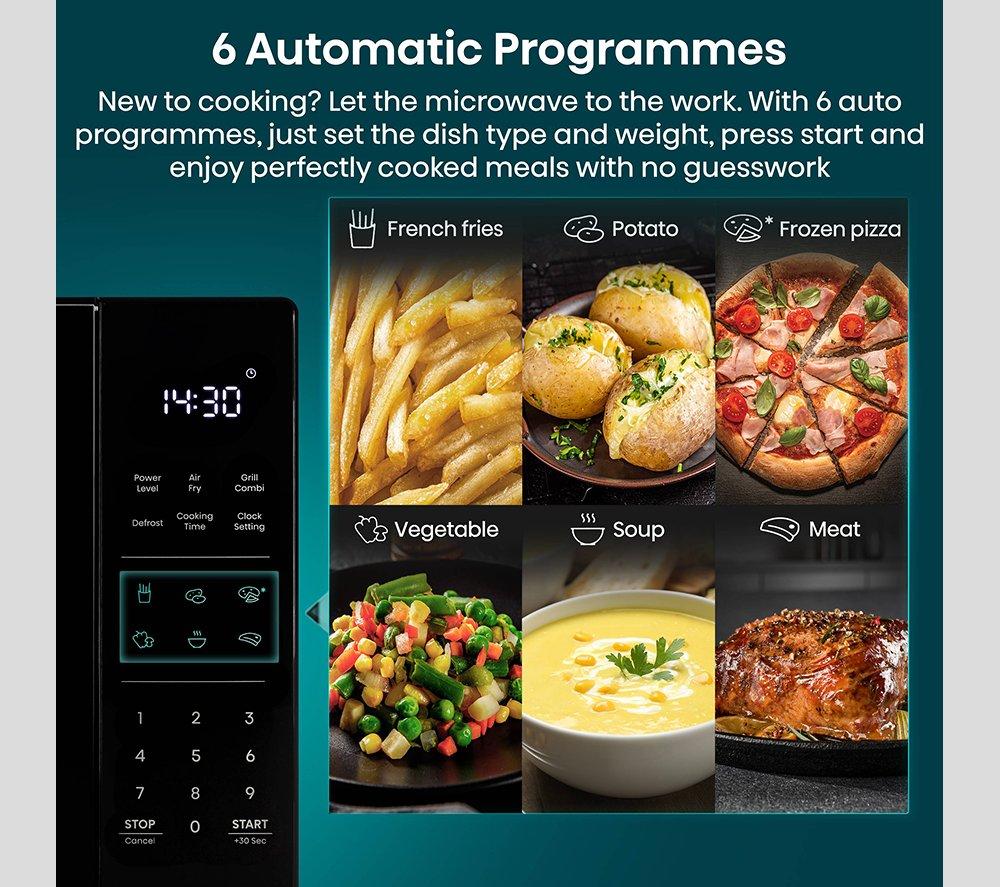 HISENSE H23MOBS5HCUK 4-in-1 Compact Air Fryer Microwave with Grill - Black