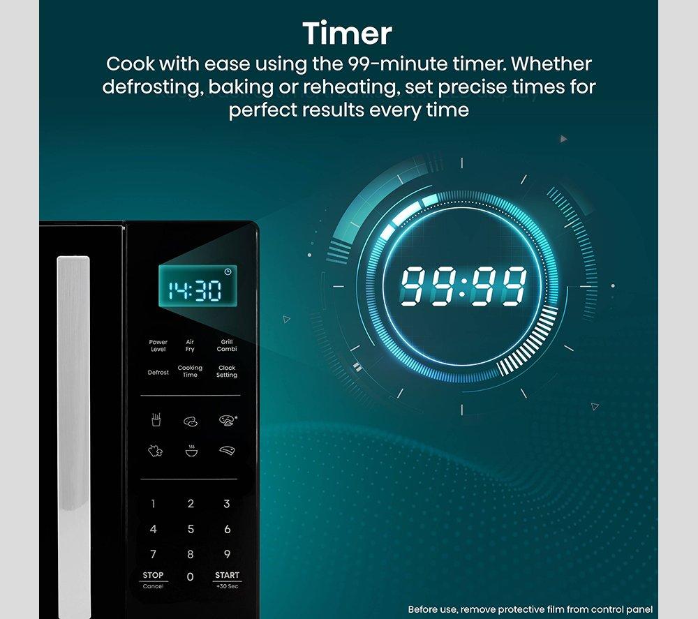 HISENSE H23MOBS5HCUK 4-in-1 Compact Air Fryer Microwave with Grill - Black