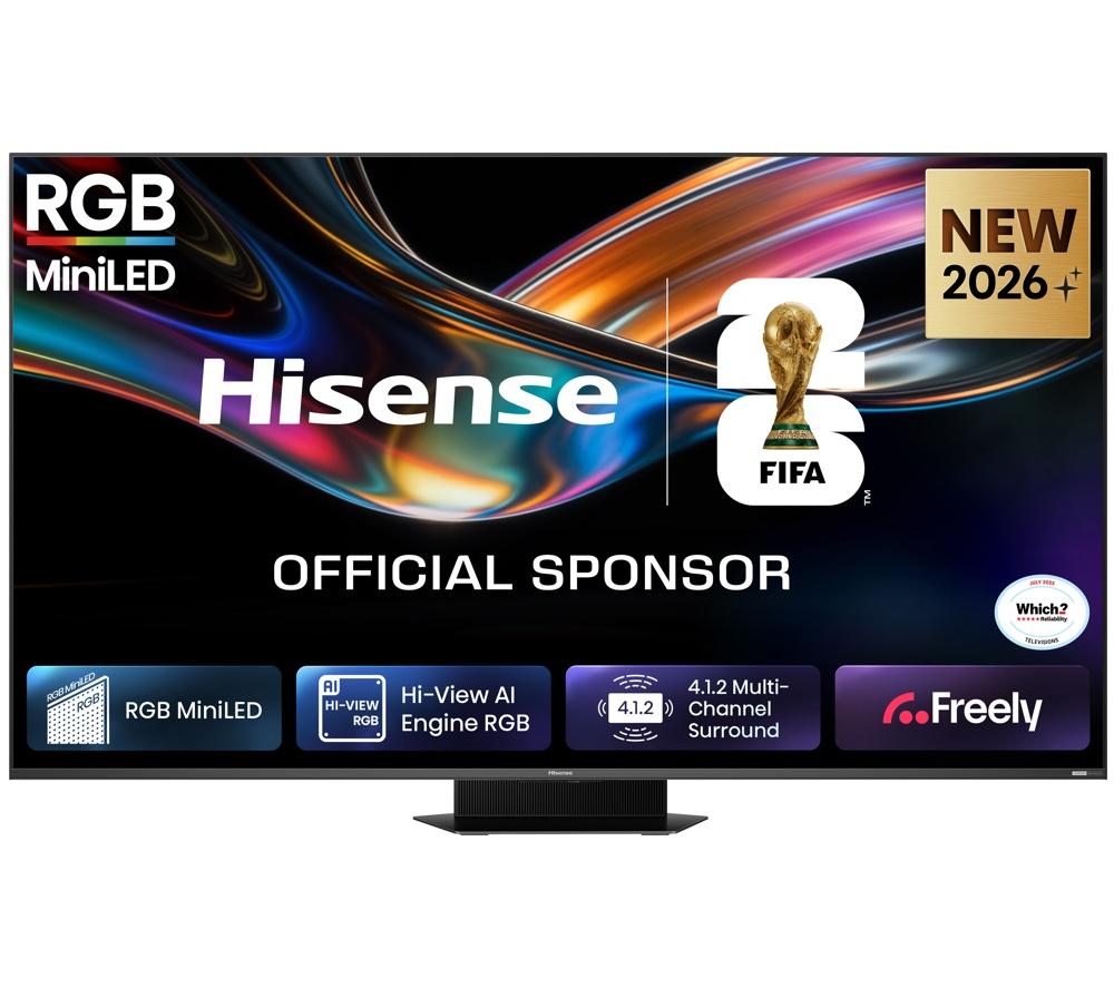 HISENSE 75UR9STUK 75" Smart 4K Ultra HD HDR RGB Mini LED TV