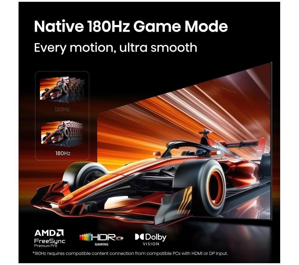 HISENSE 75UR9STUK 75" Smart 4K Ultra HD HDR RGB Mini LED TV