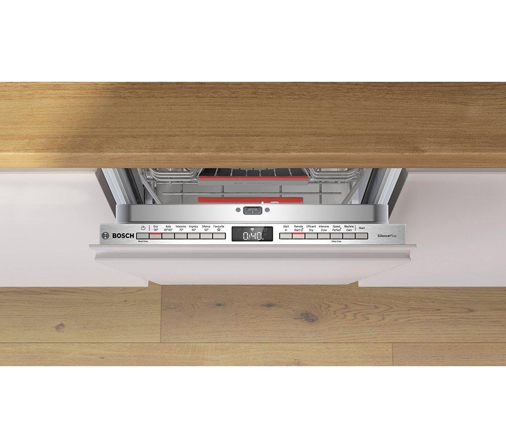 Lavavajillas totalmente integrado con wifi Bosch Serie 4 SPV4EMX17G Slimline
