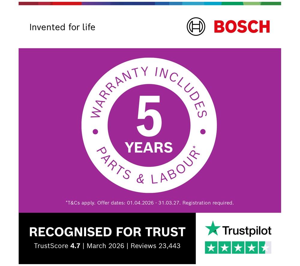 Lavavajillas totalmente integrado Bosch Serie 4 SMH4HVX14G de tamaño completo con WiFi