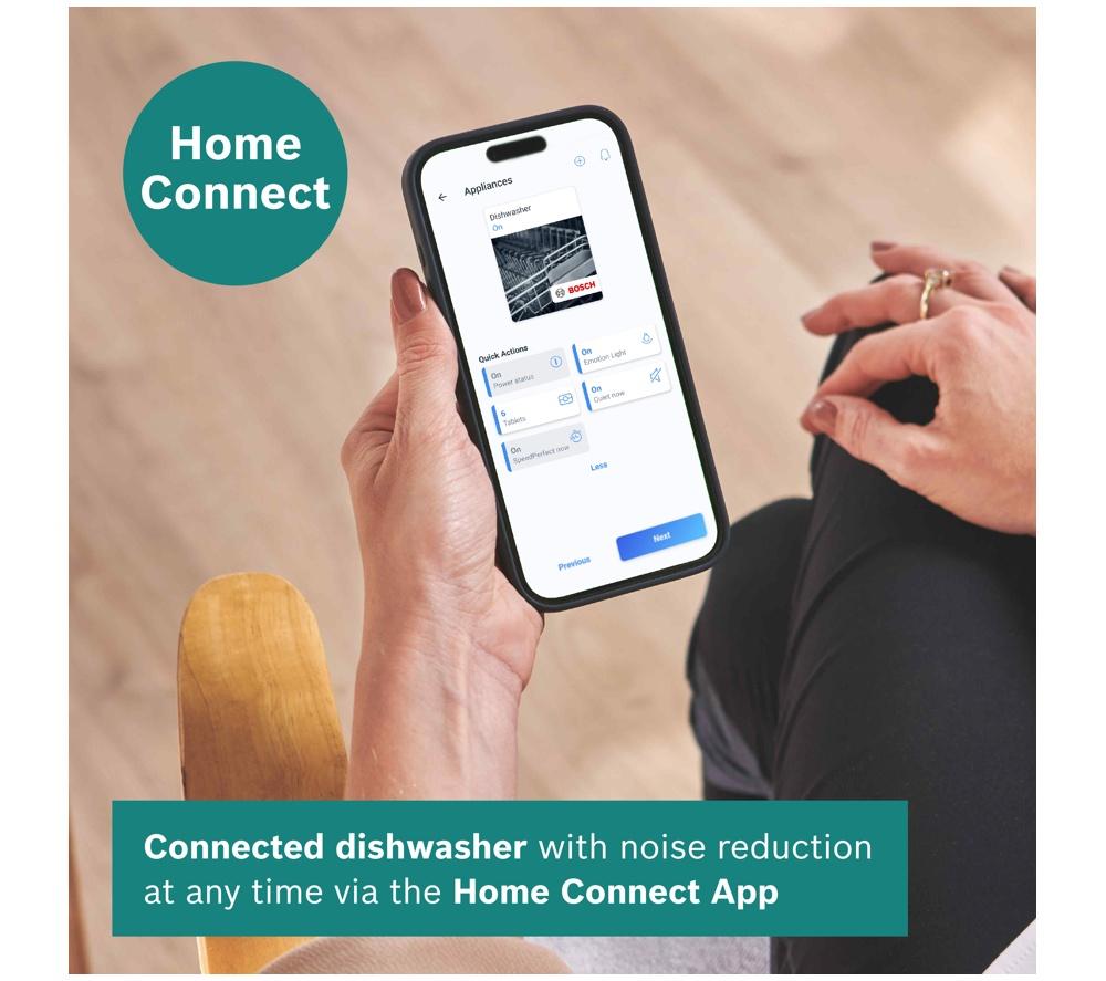 Lavavajillas totalmente integrado Bosch Serie 4 SMH4HVX14G de tamaño completo con WiFi