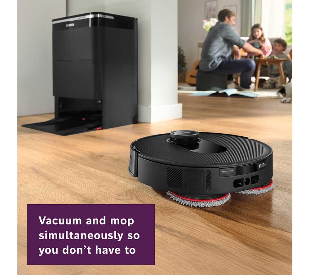 Aspiradora y fregona robot BOSCH Spotless Max BCRDW3B - Negro